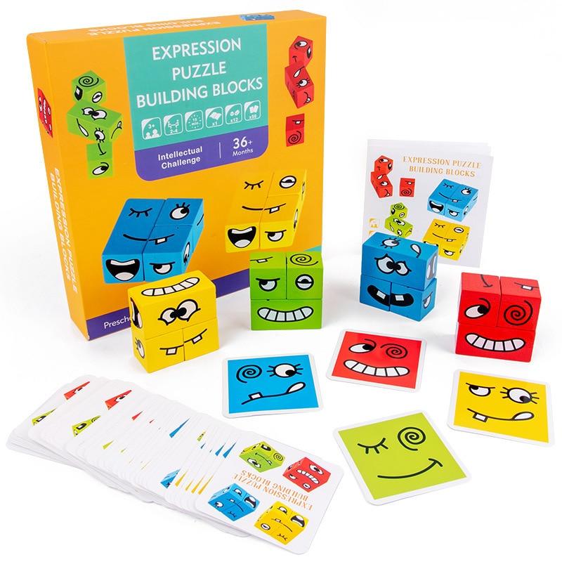 Clever Face Cube - Kinder Würfel Puzzlespiel